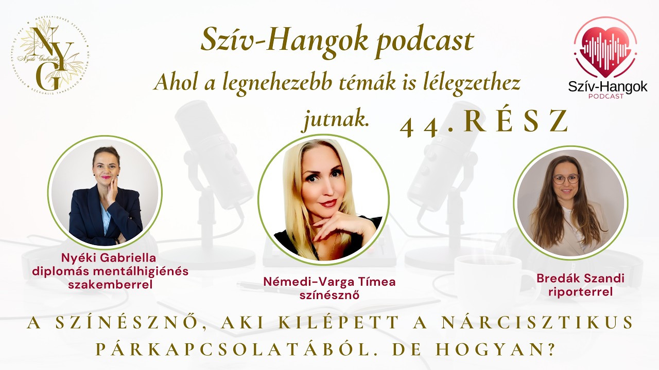 A színésznő, aki kilépett a nárcisztikus párkapcsolatából. De hogyan? I Szív Hangok Podcast #44