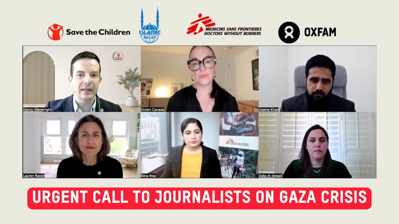OXFAM, Save the Children, MSF & Islamic Relief: Urgent Call to Journalists on Gaza Crisis