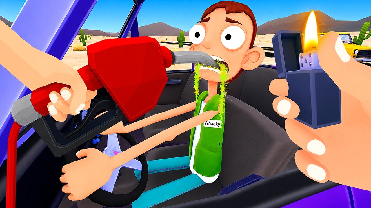 Making My Friend Drink GAS in Gas N Cars VR Multiplayer