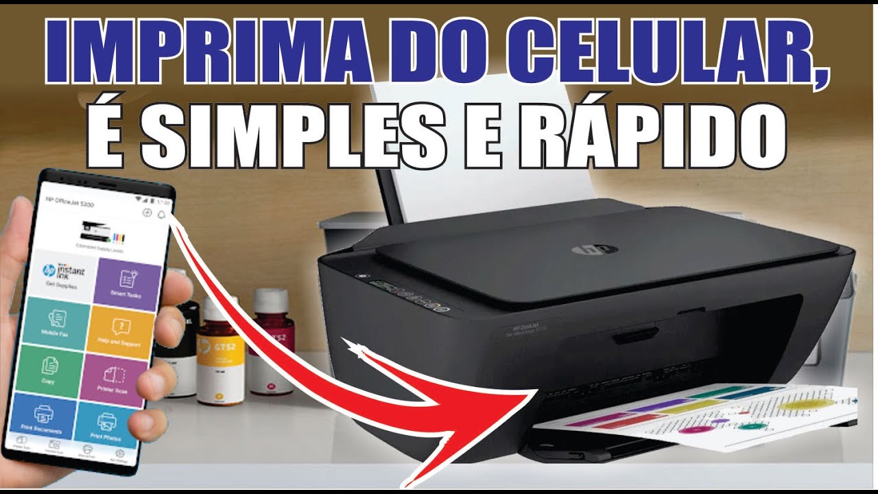HP 2774 como IMPRIMIR com o celular | Não precisa de computador para configurar!