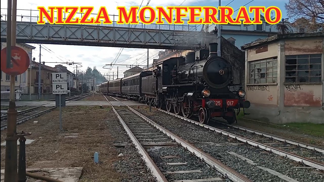TRENO STORICO PROVENIENTE DA TORINO P.NUOVA IN ARRIVO A NIZZA MONFERRATO.