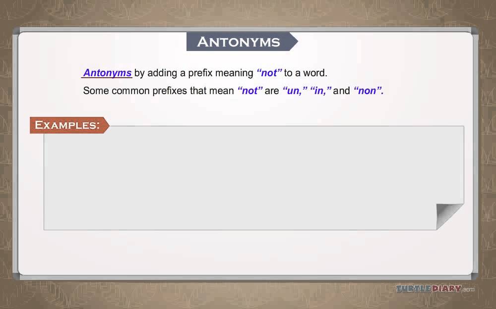 What are Antonyms? *Grammar for Kids*
