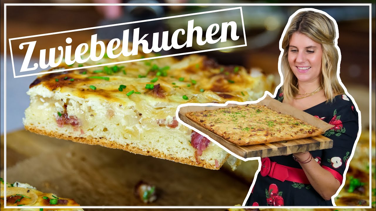 Zwiebelkuchen | supereinfach und schnell | mit Quark-Öl-Teig | Felicitas Then