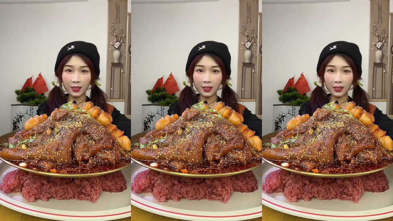 【ASMR】【MUKBANG】 DELICIOUS PORK BELLY 東坡肉 | EATING FOOD SHOW | CHINESE MUKBANG | 食べ | 吃播 LOVE EAT