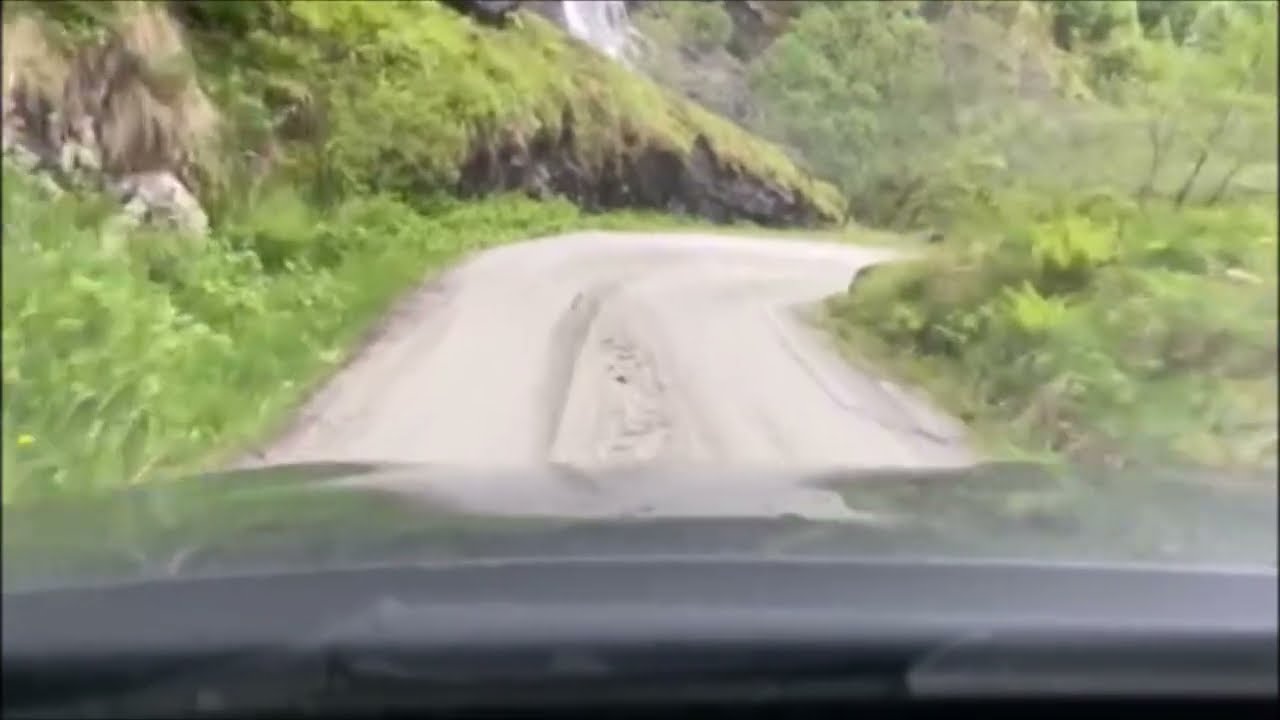 Hjølmo Mountain Road Øvre Eidfjord Dashcam Driving in Norway