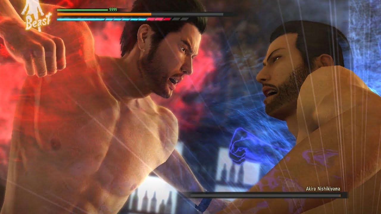 Yakuza Kiwami Mod Kiryu Vs Nishikiyama with Tekken 7 music (+ more Heat Actions and QTE)