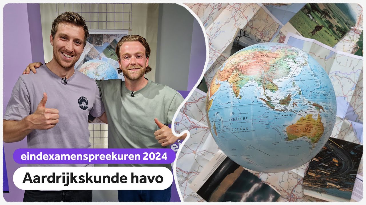 Examenspreekuur aardrijkskunde havo met Meester Hidde en Roy