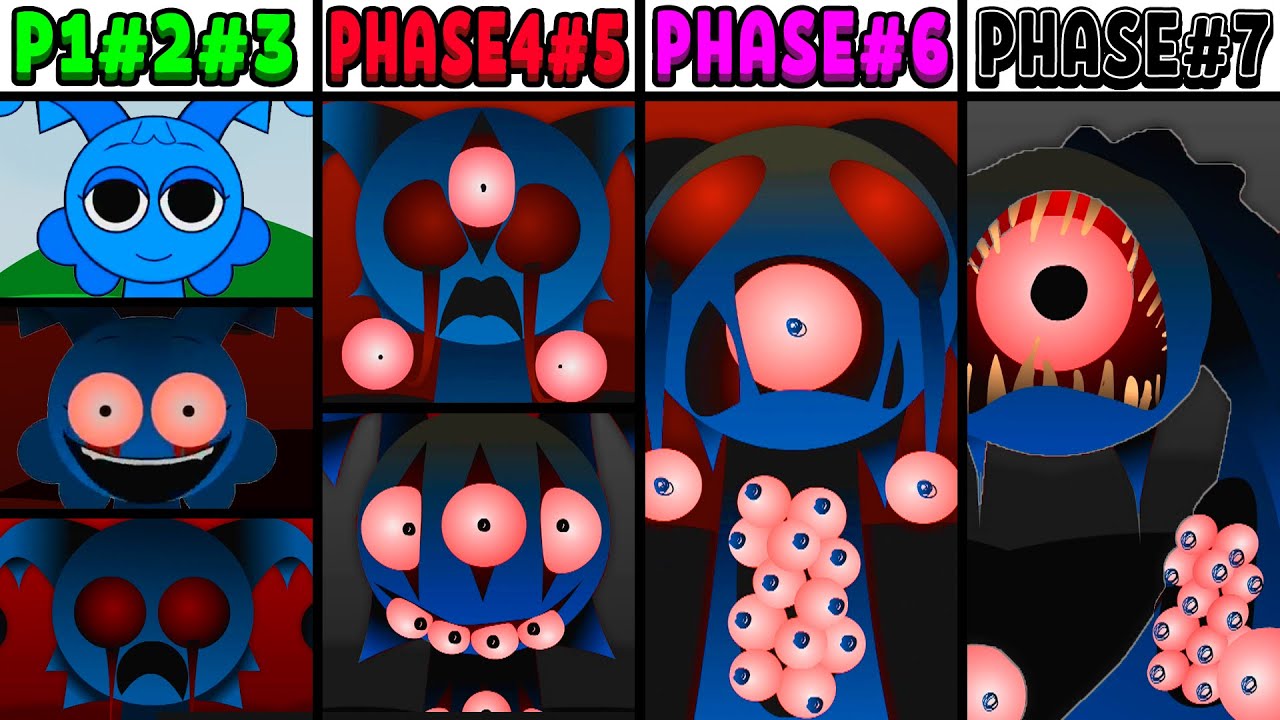All Phases in Incredibox Sprunki 3 of Viegre: From Phase 1 to Phase 7