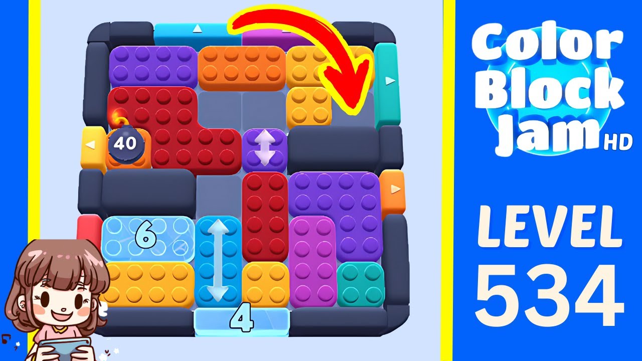 Color Block Jam Level 534 Solution Walkthrough
