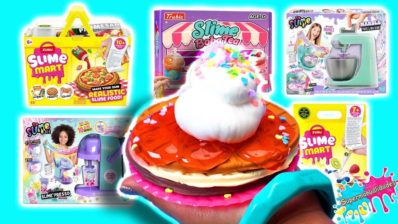 Probando kits de Slime para jugar a la comidita - Supermanualidades