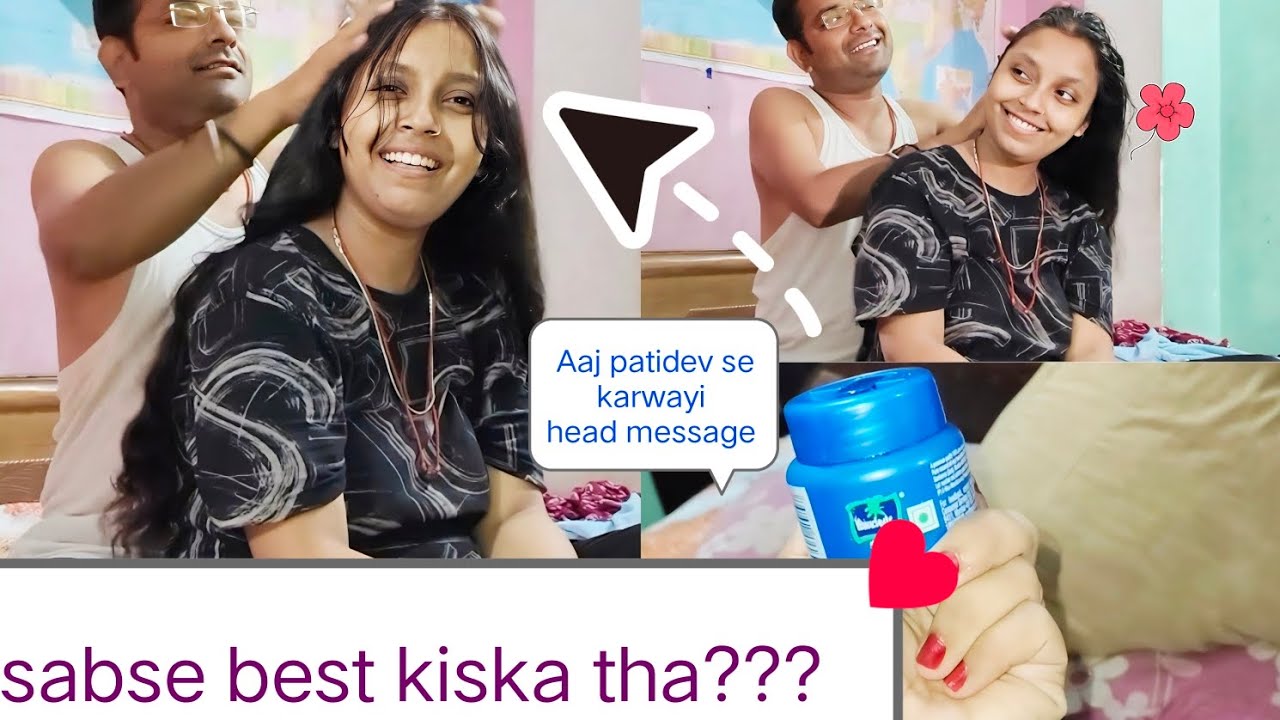 Patidev se karwayi head massage 🥰😍||Sabse best kiska tha?🤔🥴