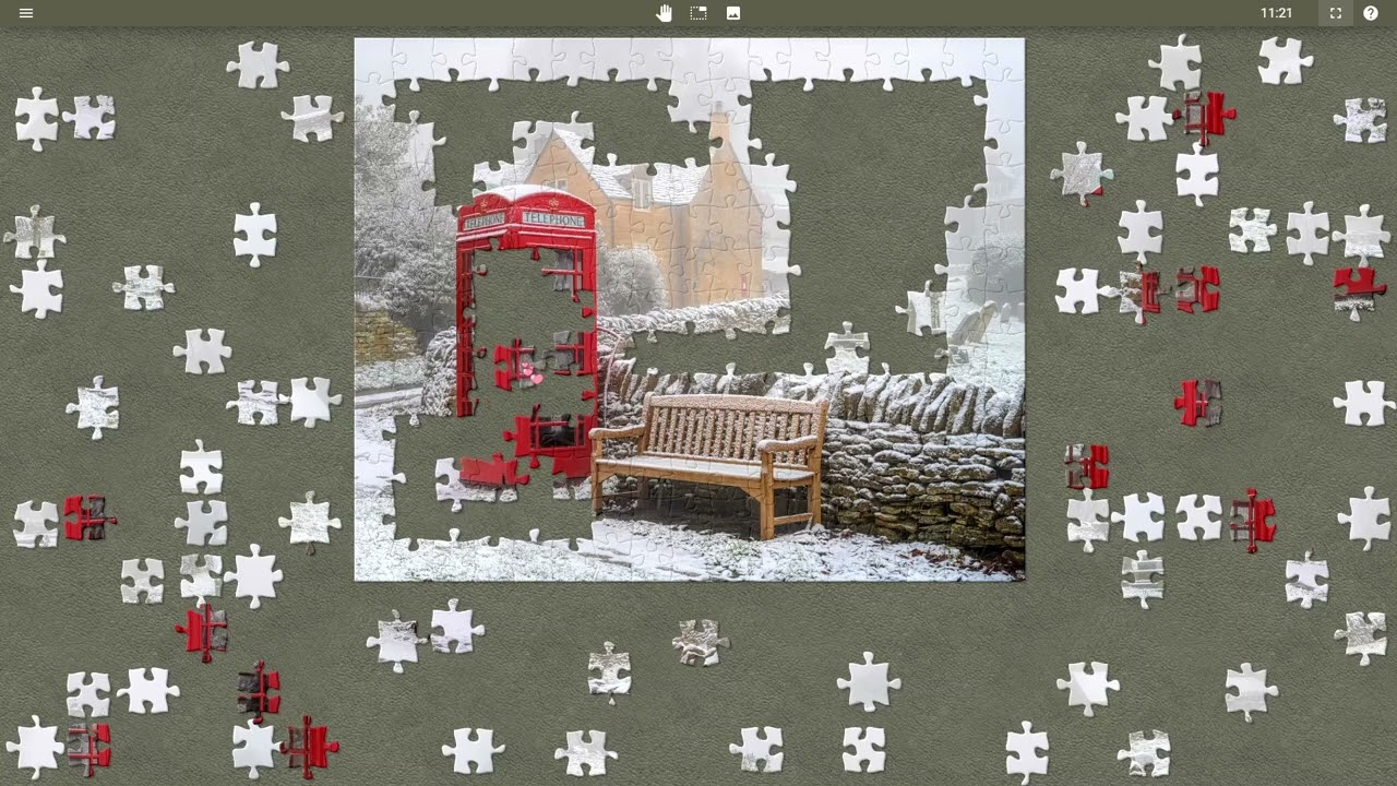 Relaxing Music With Snowshill Bench Puzzle #687