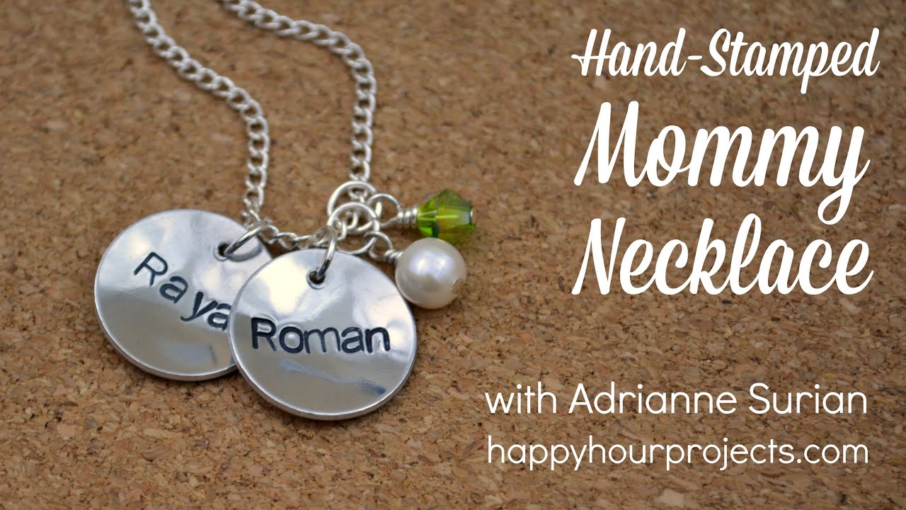How to Make a Hand-Stamped Mommy Necklace