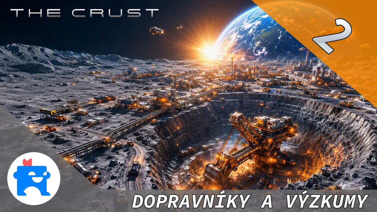 THE CRUST #2 | V&yacute;zkum a prvn&iacute; dopravn&iacute;ky! 🚀 Zač&iacute;n&aacute;me automatizovat z&aacute;kladnu | The Crust CZ s01e02