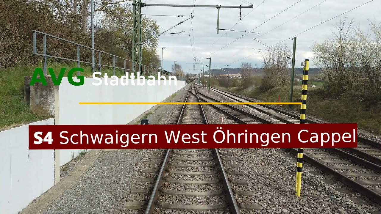 Führerstandsmitfahrt Stadtbahn S4 von Schwaigern West nach Öhringen Cappel