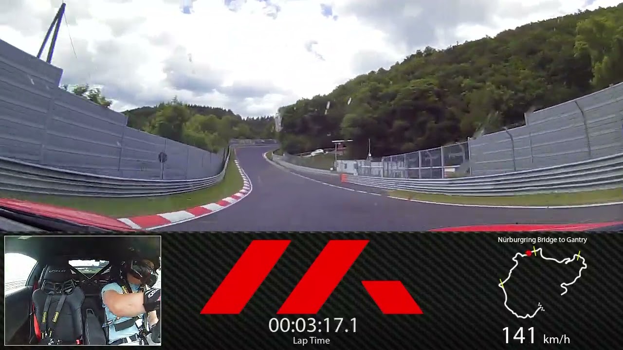 Nürburgring Bridge to Gantry, GT3RS MR, 06:55.299