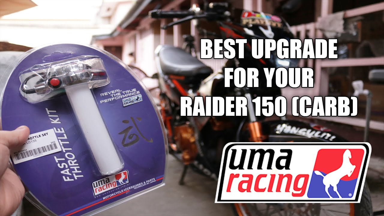 Raider 150: UMA RACING QUICK THROTTLE | Magandang Upgrade (bisaya/tagalog)