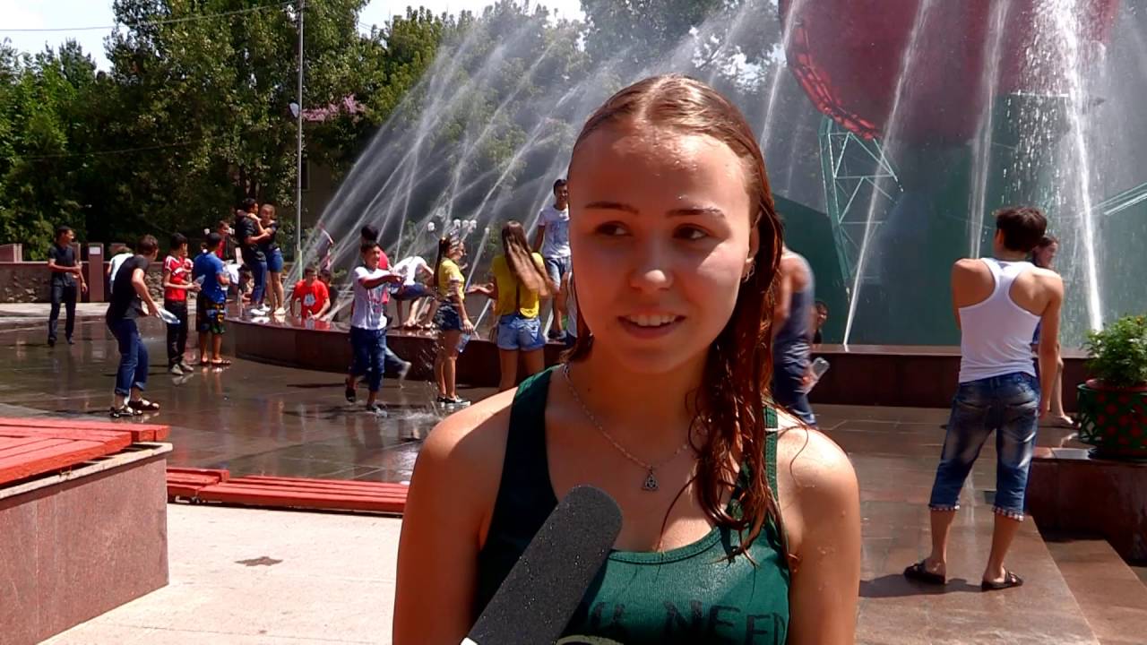 Спасаемся от шымкентской жары обливалками!