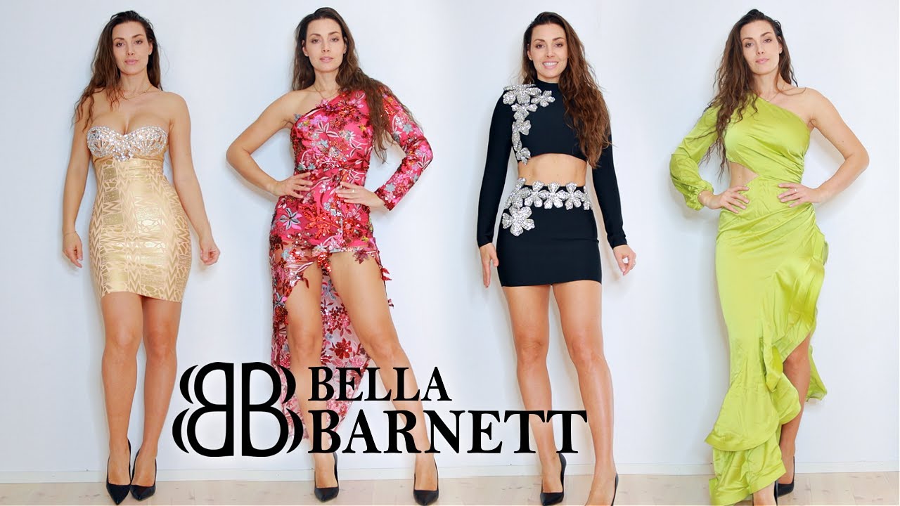Bella Barnett Amazing new dresses Hot Review try on