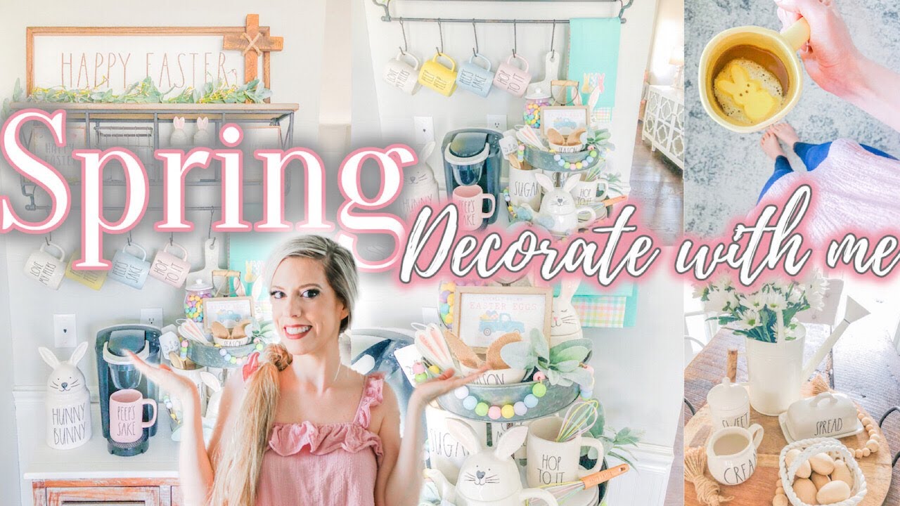 SPRING DECORATE WITH ME 2021| EASTER & SPRING DECORATING IDEAS| FARMHOUSE SPRING DECOR
