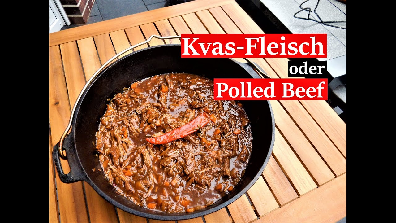 Pulled Beef /Pork oder KWAS - Fleisch. Eine andere Alternative zu Colafleisch. Dutsch Oven Rezepten