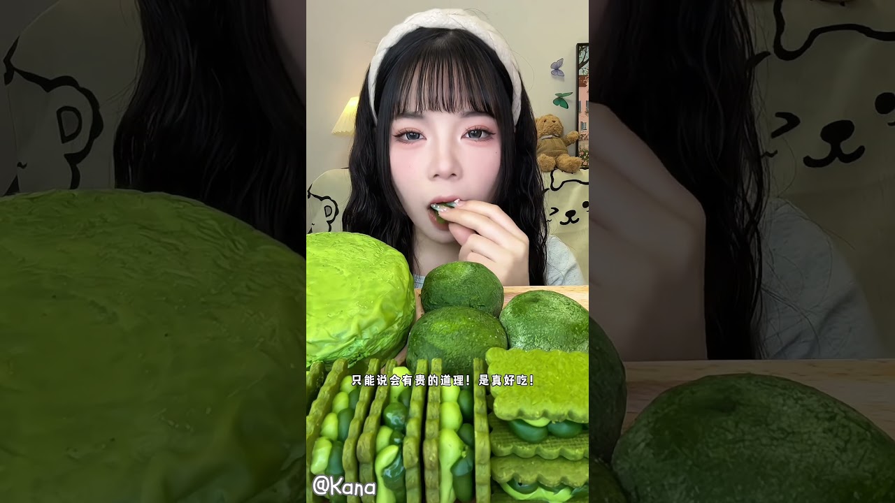 🍵 Тягучие блинчики с матча и печенье с ганашем | Десерт ASMR