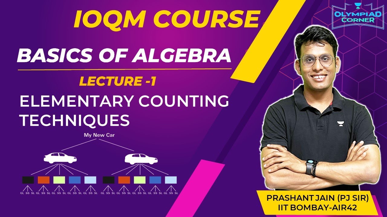 L-1 Elementary Counting Techniques | Basics of Algebra | IOQM Course | Prashant Jain