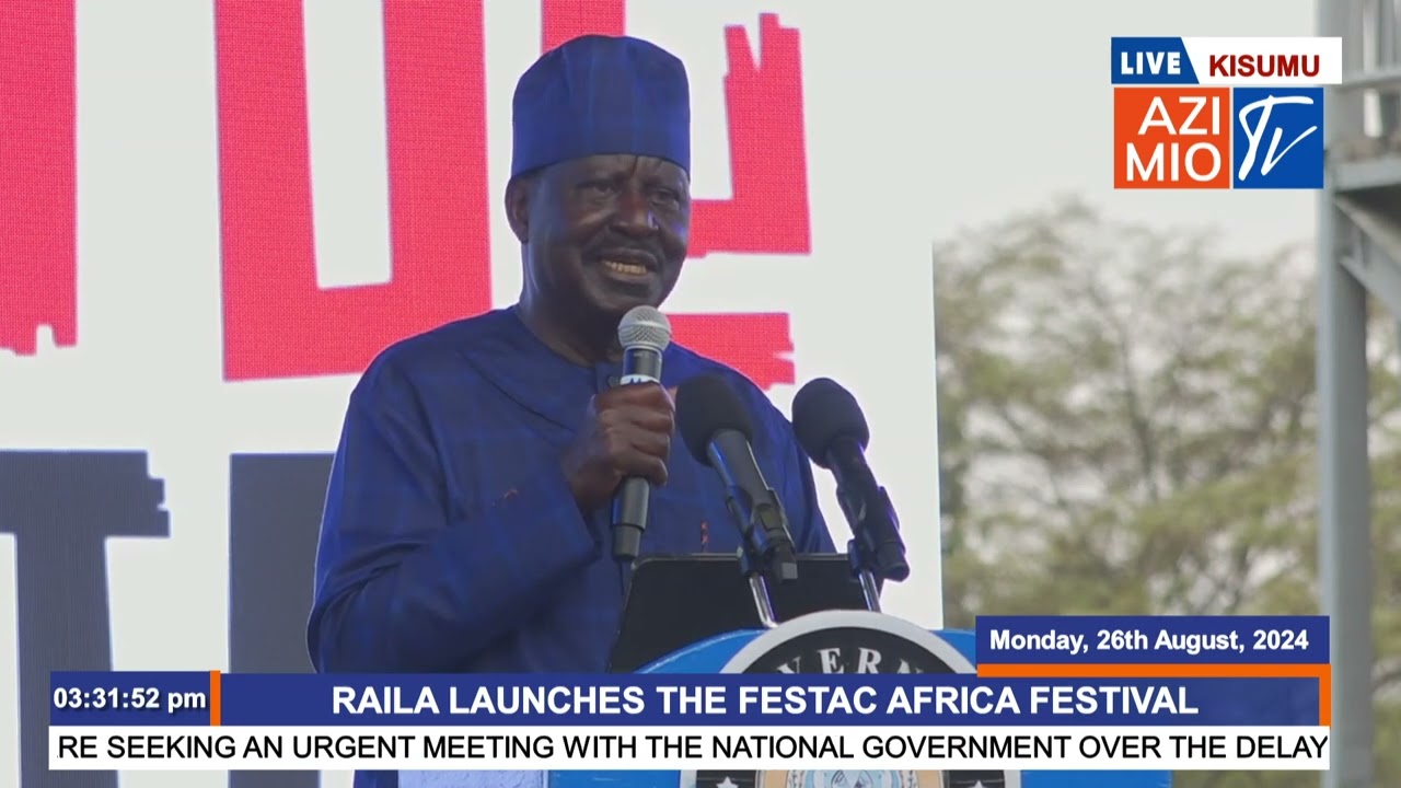 Raila's SPECTACULAR speech in Kisumu ahead of official AUC candidacy launch by Ruto tomorrow