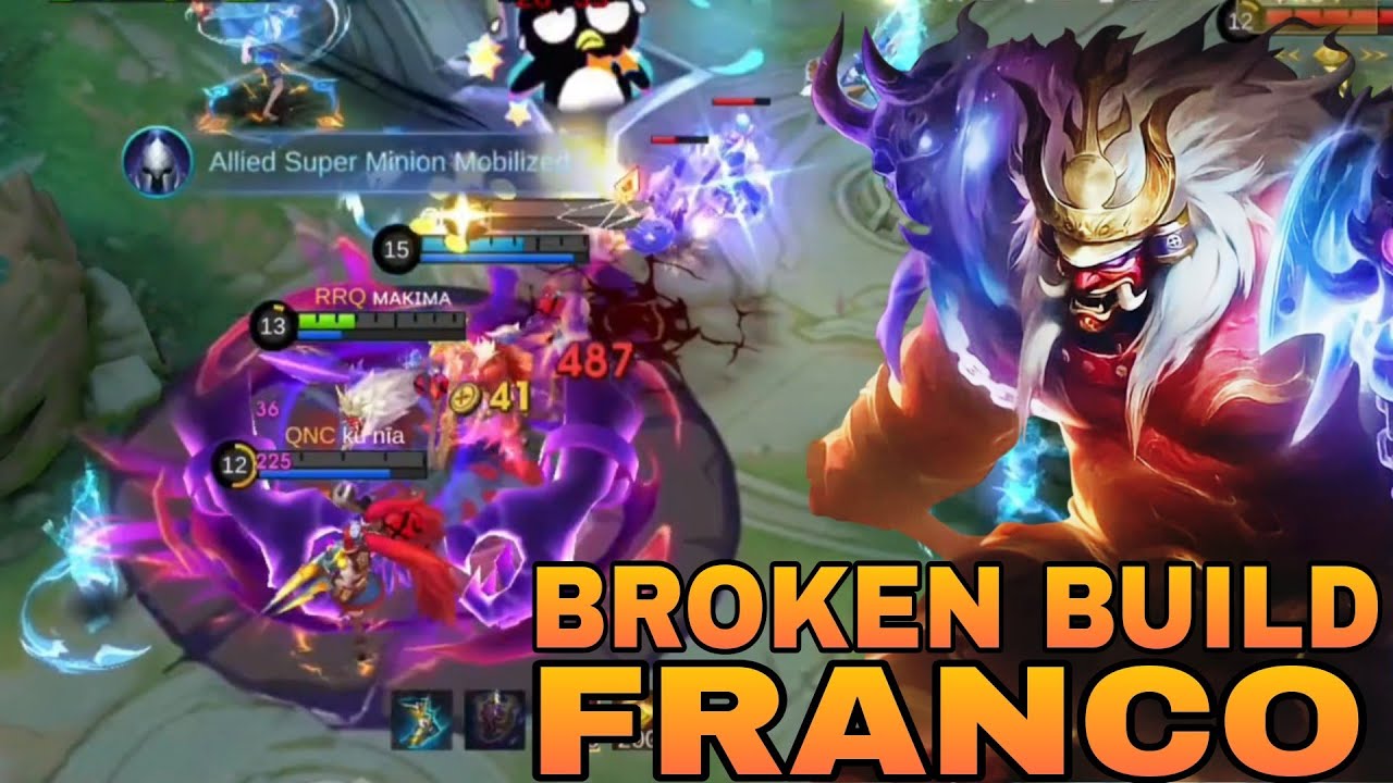 Franco legend Skin Gameplay Best Support Build and Emblem !! Build Top Global 1 - MLBB 2025