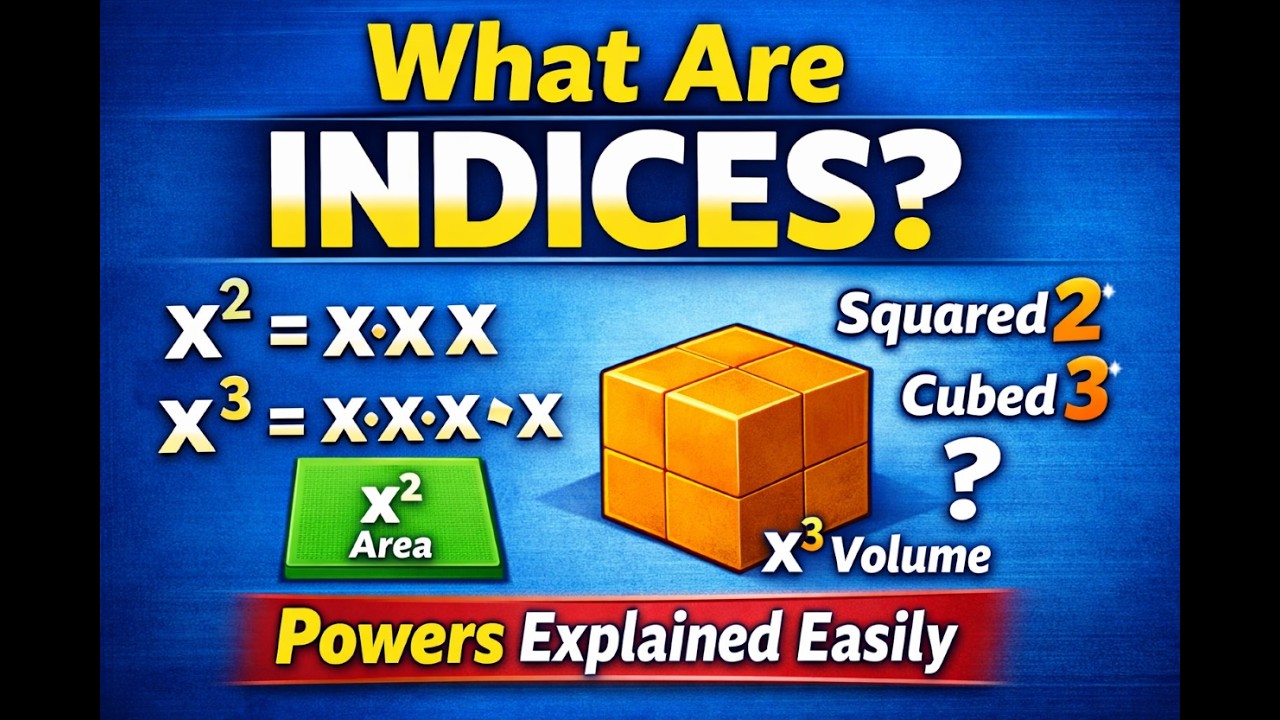 LESSON 1: What Are Indices? Understanding Powers the Easy Way