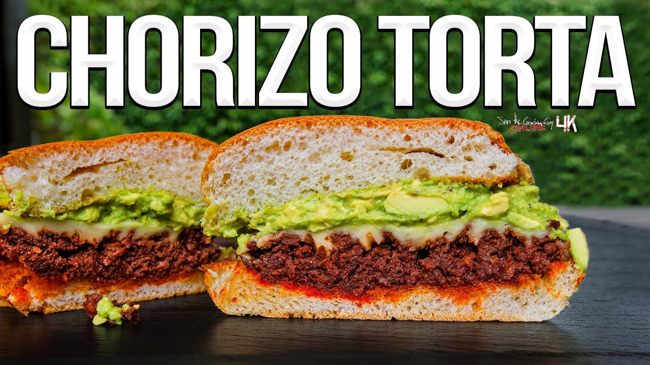 Mexican Chorizo Torta Sandwich | SAM THE COOKING GUY 4K