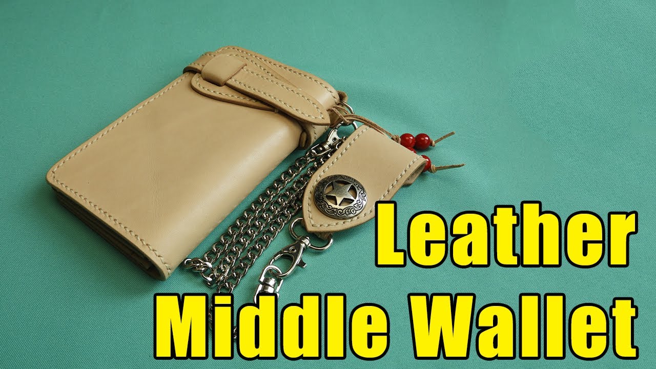 Best Quality Leather Wallet. Cow Genuine Leather Trucker Wallet