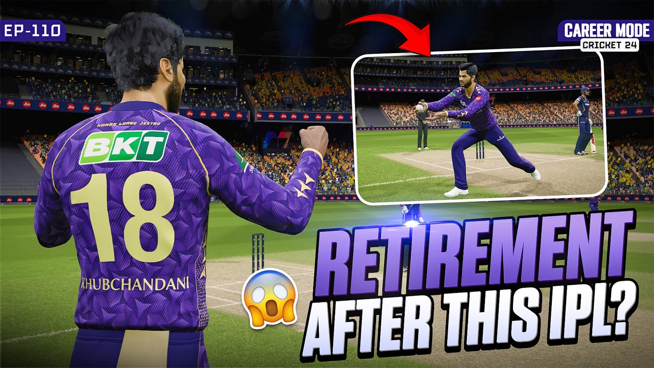 Retirement After This IPL?! 😳 | LSG vs KKR, KKR vs MI & GT vs KKR | Cricket 24 My Career Mode #110