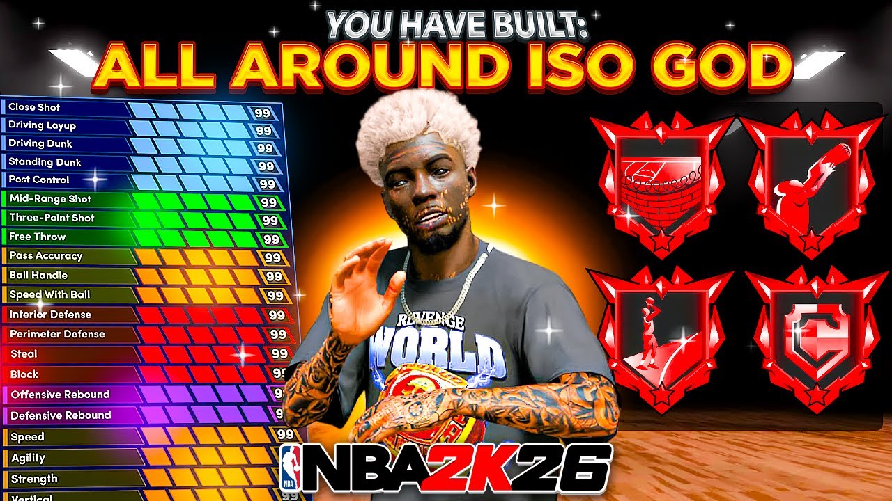 Эта универсальная сборка полубога ростом 6 футов 9 дюймов ломает NBA 2K26! Универсальная сборка с...
