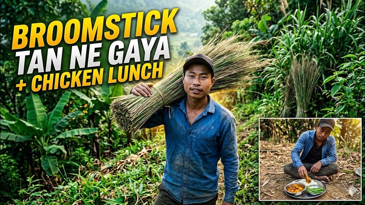 Aj Mai Broomstick (Jaaru) Tan Ne Gaya | | Lunch Kiya Chicken Ke Saat | Village Life Vlog