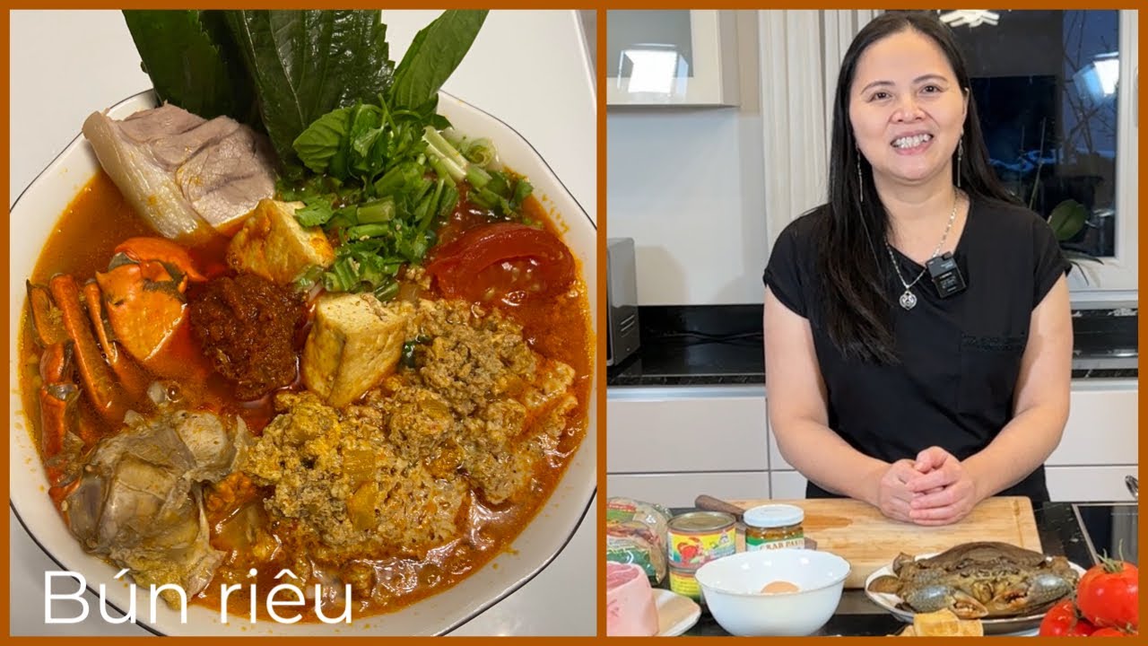 Bún Riêu | Vietnamesische Krebs Suppe mit Tomaten | Tam‘s Cooking