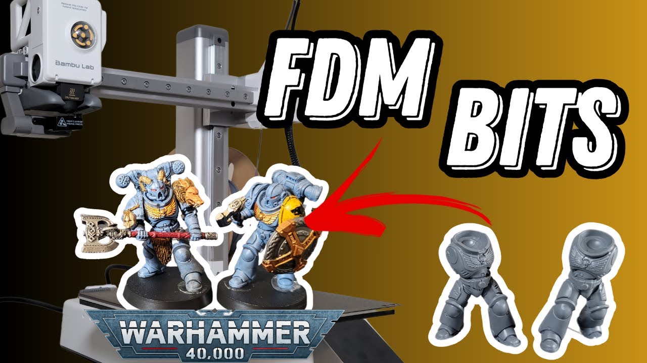 Kitbashing CUSTOM 40K Marines with FDM Printed Bits