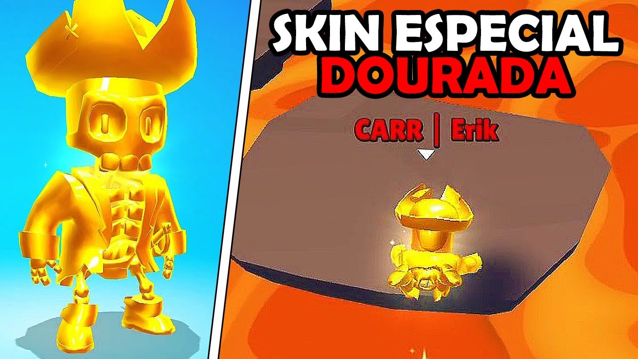 Stumble Guys SKIN ESPECIAL DOURADA PELA PRIMEIRA VEZ