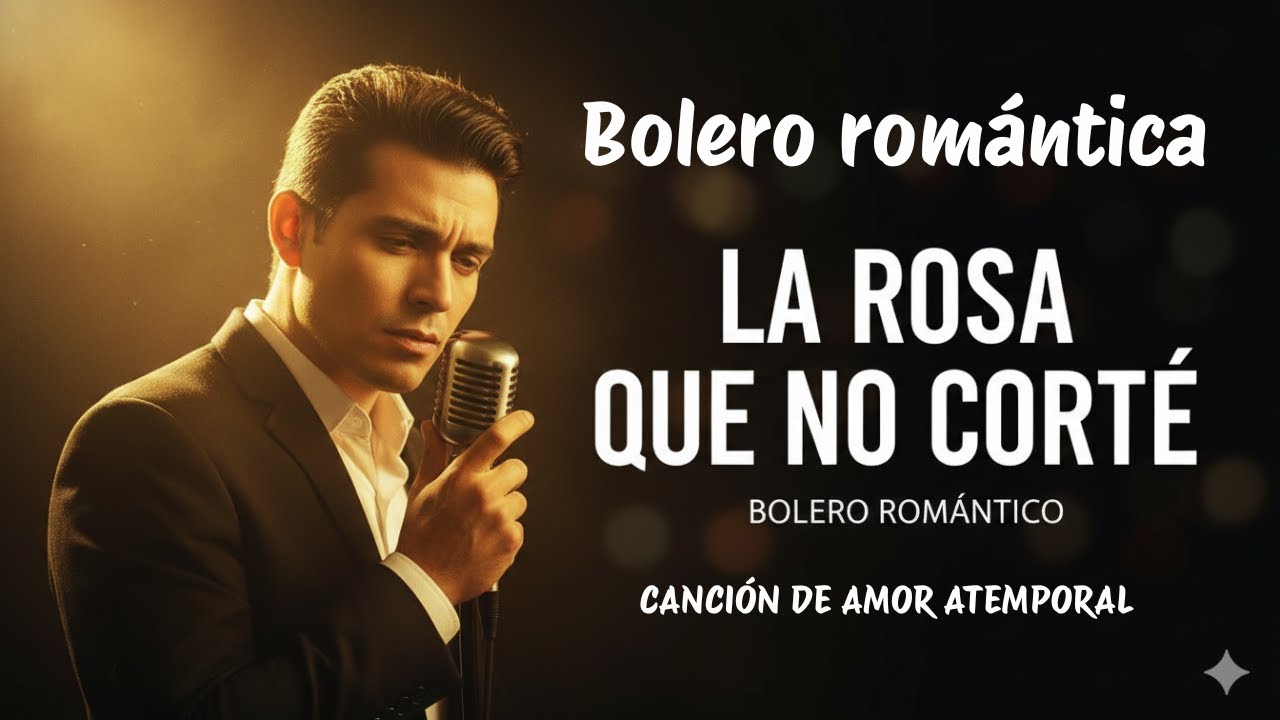 LA ROSA QUE NO CORTÉ, Bolero Romántico Inédito, Letra Oficial, Música para Enamorados