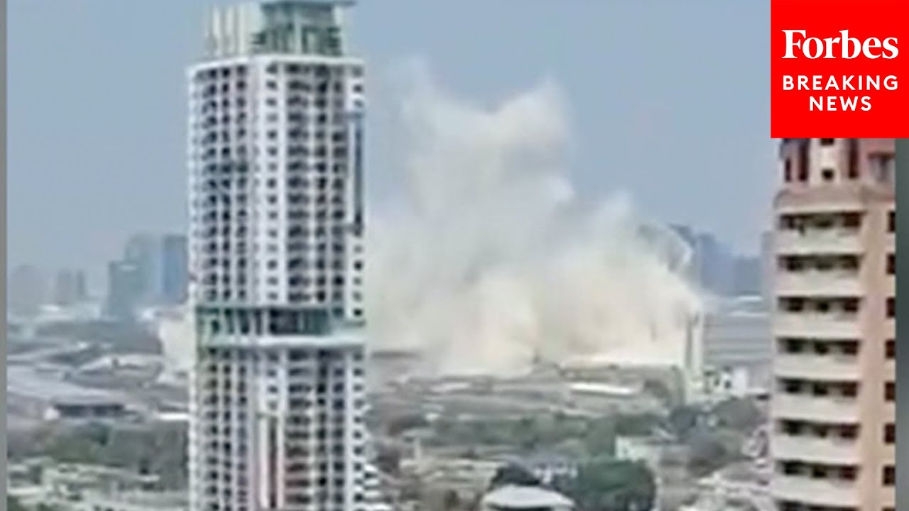 Footage Shows The Aftermath Of The Major Earthquake In Bangkok, Thailand