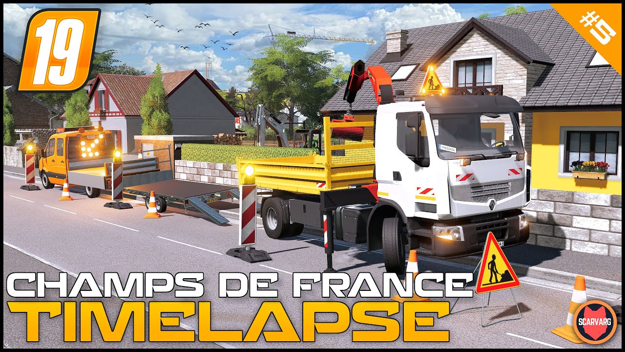 🇫🇷 Cleaning Swimming Pool, Leveling Drive & Moving Dirt ⭐ FS19 Champs De France