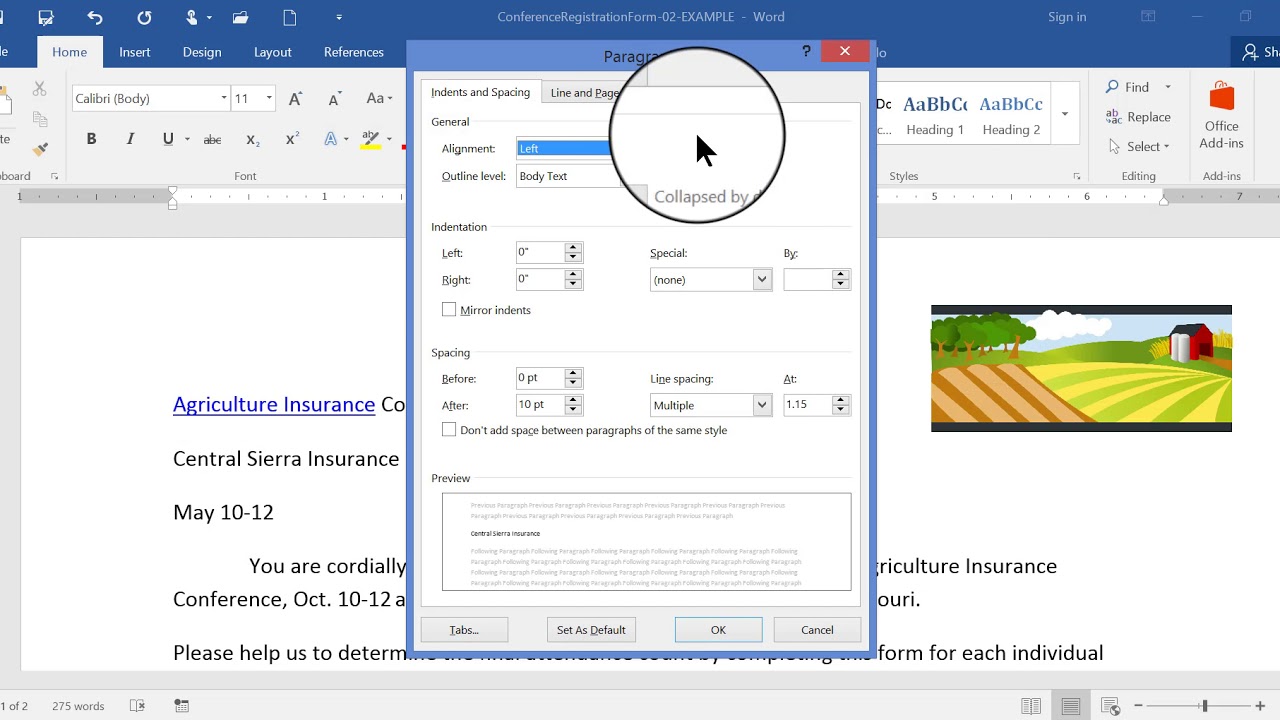 Как настроить табуляции в Word 2016