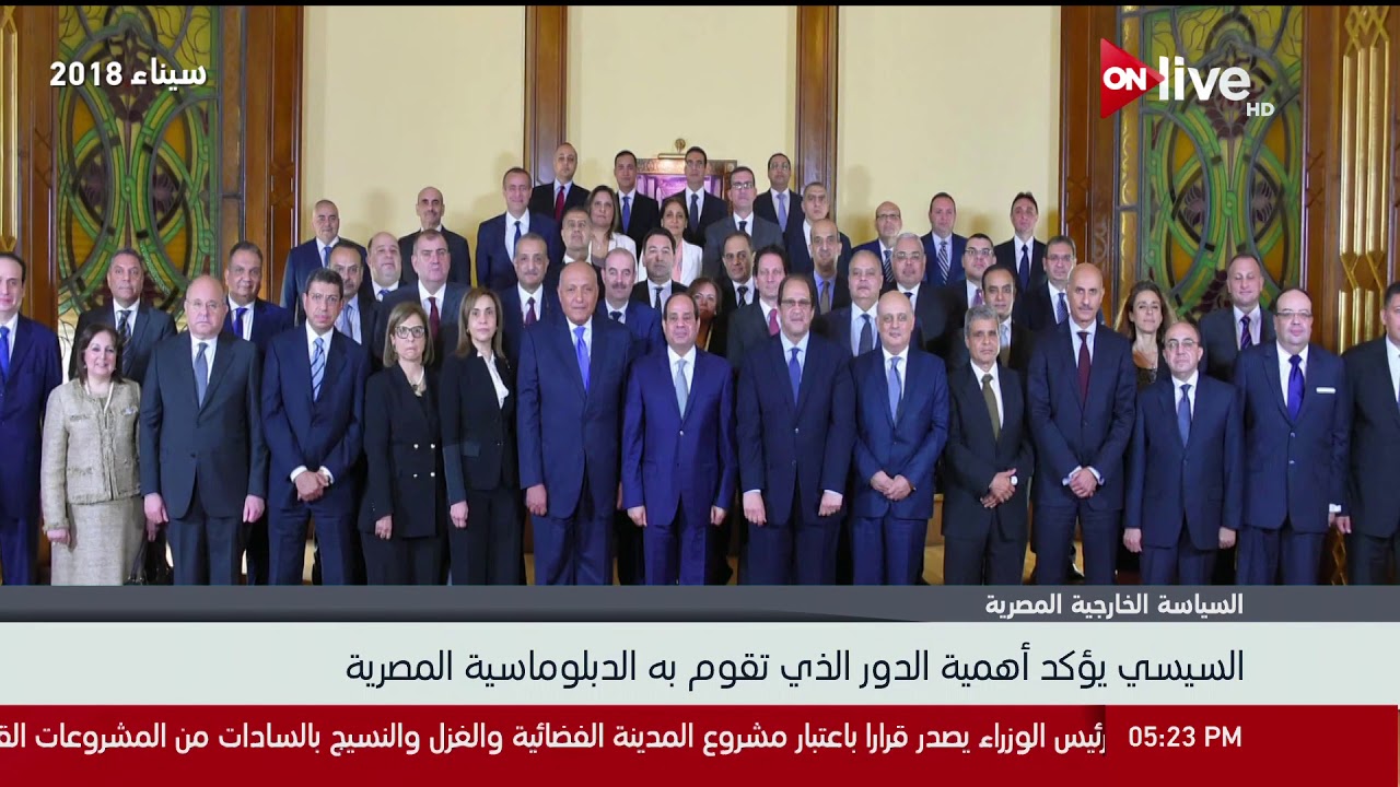 الرئيس السيسي يستقبل عددا من السفراء المرشحين للعمل كرؤساء لبعثات مصر بالخارج