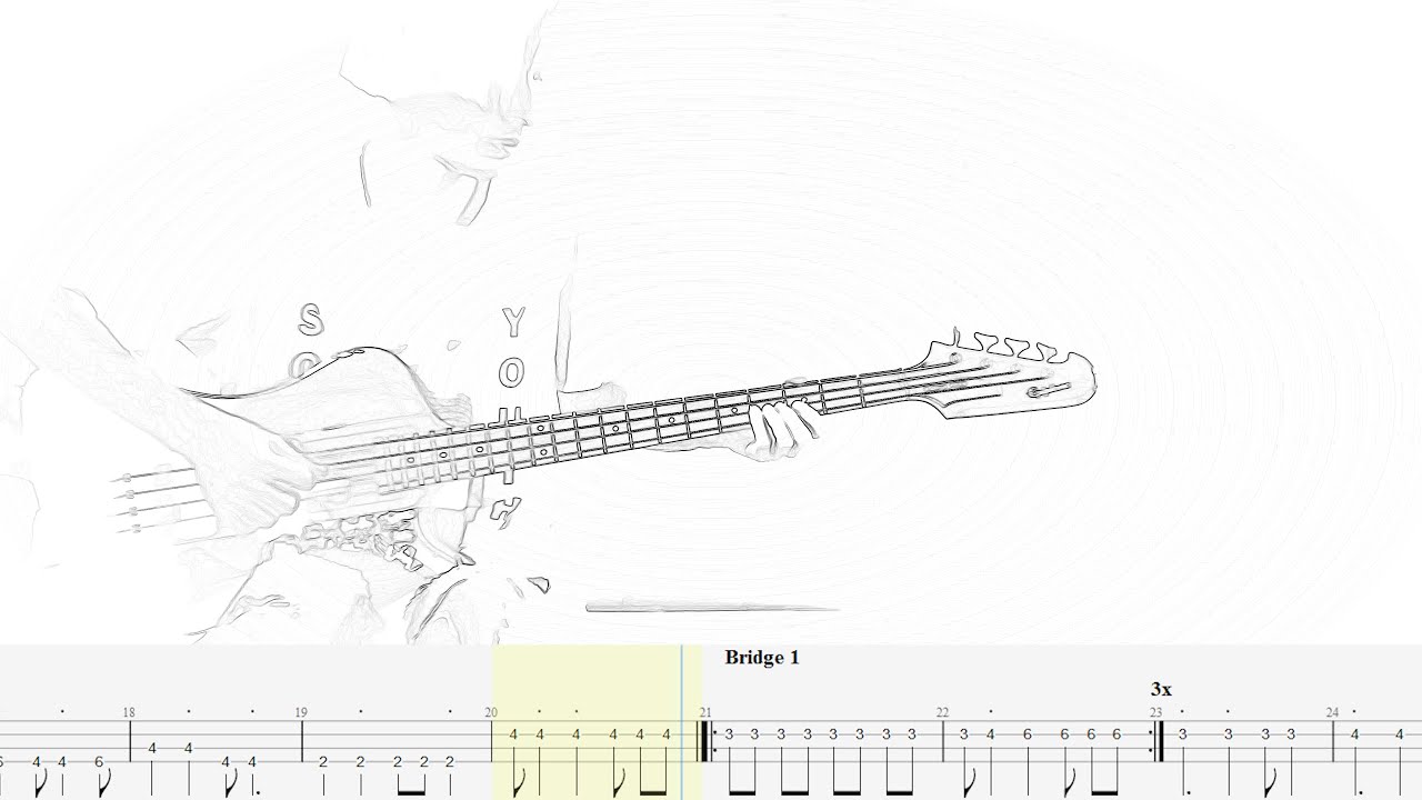 Fire In Cairo – The Cure – Bass cover with tabs (4k)