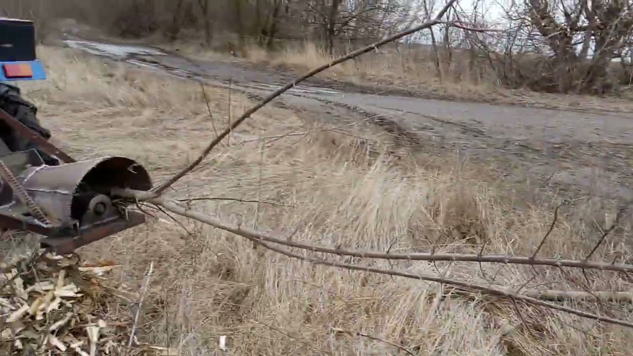 шнековый измельчитель веток (от вом трактора)