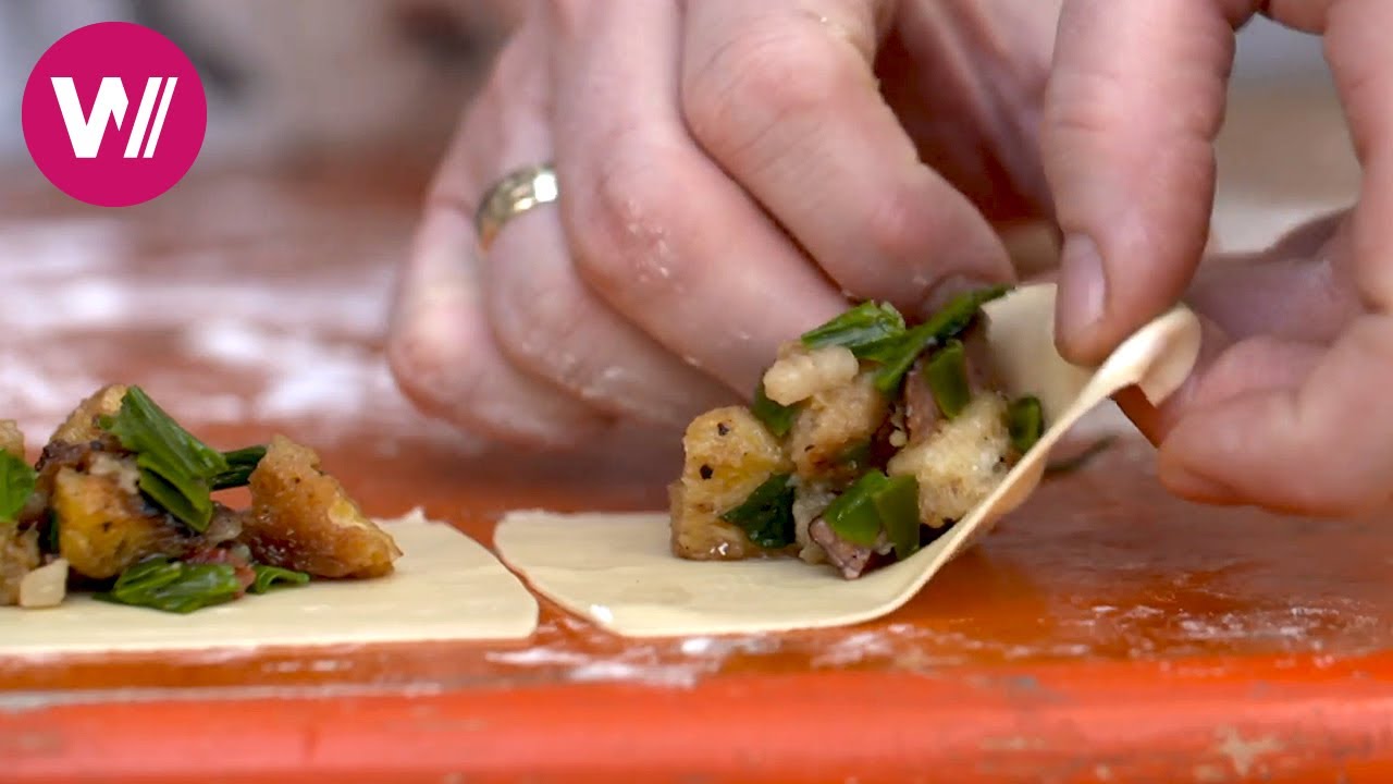 Württemberg - Swabian dumplings and rooster with spaetzle | At our Neighbour's Table