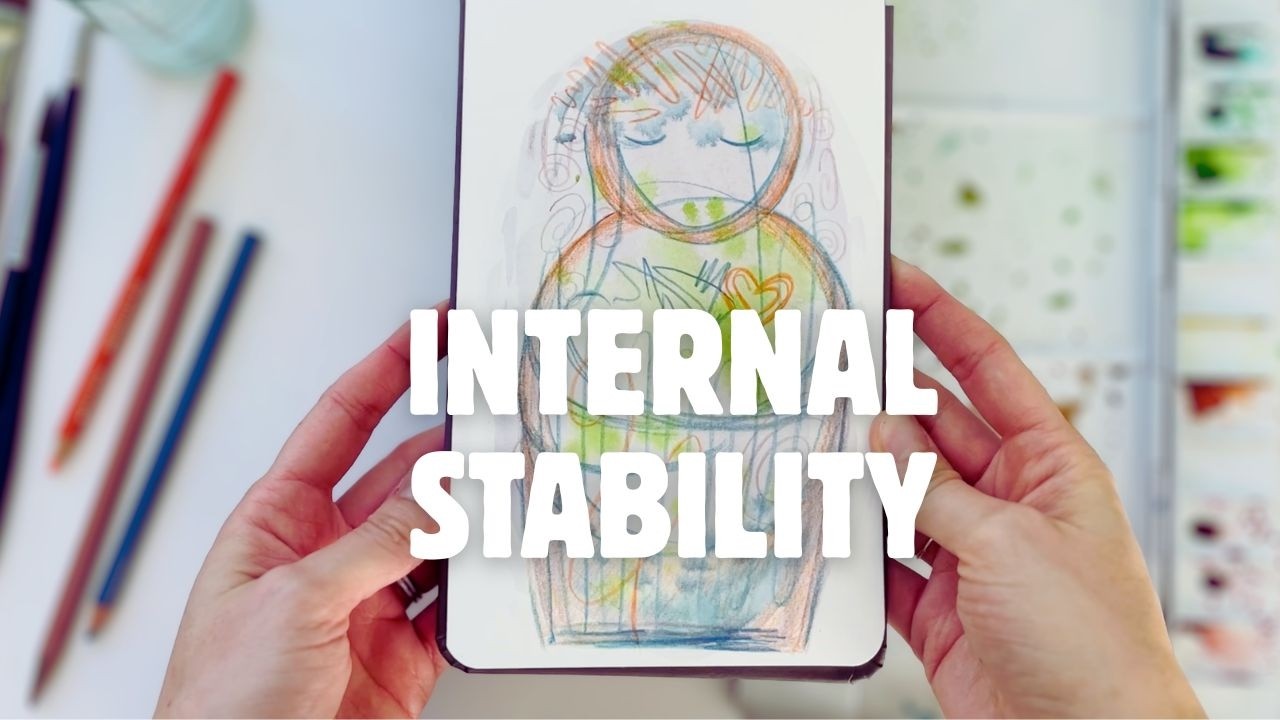 5 Minute Art Practice for When You're Triggered | mindfulness & stability via simple self-portrait