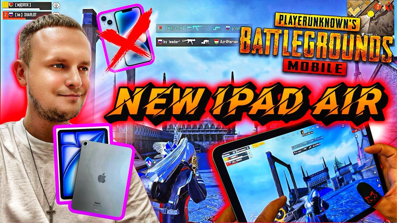 ЛУЧШИЙ ПЛАНШЕТ ДЛЯ ИГРЫ В PUBG MOBILE | РАСПАКОВКА iPad Air 11’ 2024 | БЕРЕМ ТОП 1 С ВЭБКОЙ НА РУКИ