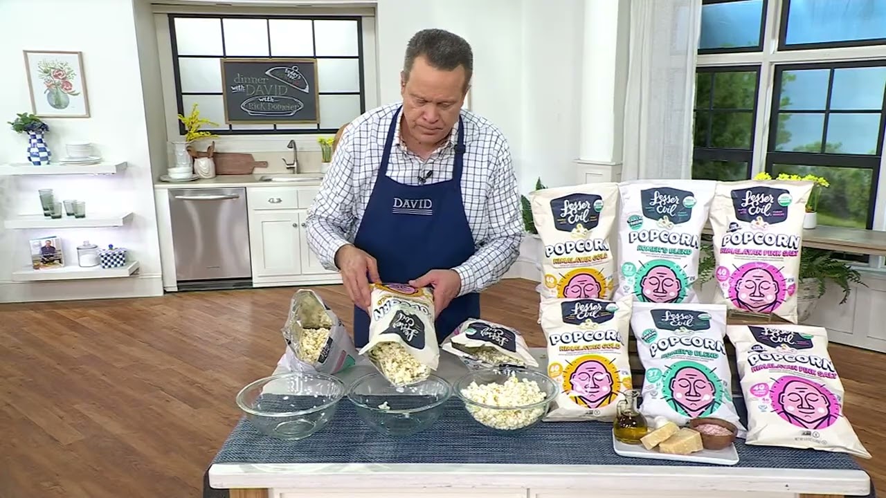 Lesser Evil (6) 4.6oz Bags Premium Quality Flavored Popcorn on QVC