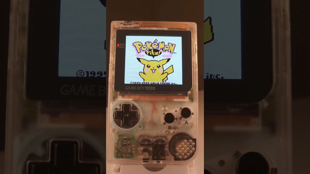 IPS Mod Game Boy Pocket Clear Pokemon Yellow